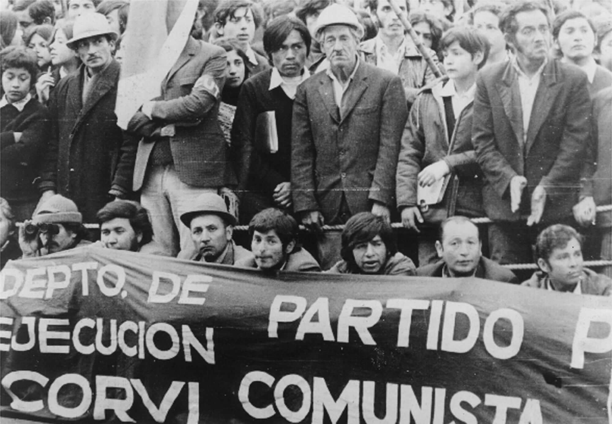 Una manifestación a finales de agosto de 1973