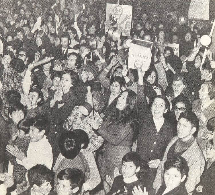 Marcha de las Ollas Vacías, el 2 diciembre 1971
